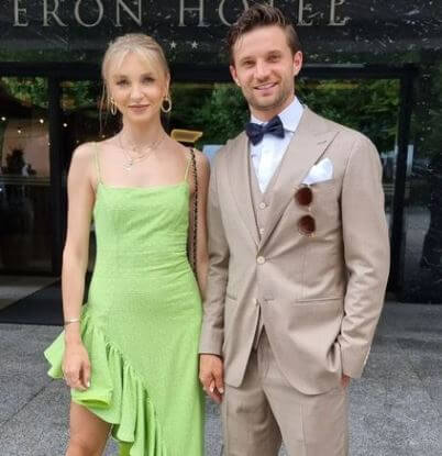 Maja Mocydlarz with her partner Bartosz Bereszynski.